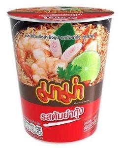 Mama Instant Cup Noodles Spicy Cheese Flavour 63g X 6pcs.