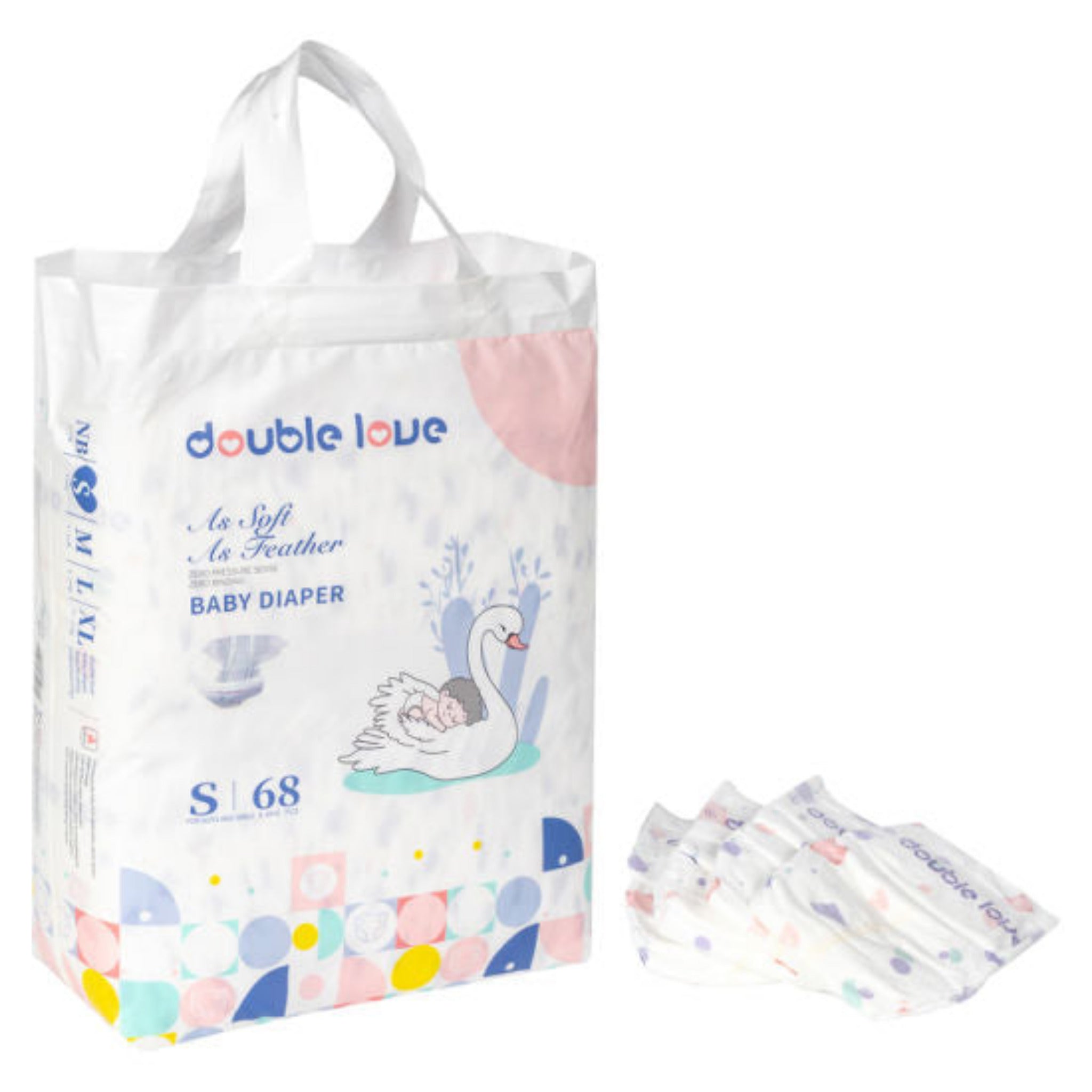 Double diaper hot sale