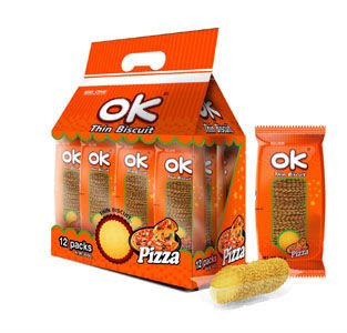 Ok Thin Biscuit PIZZA 360g PACKET (1*12 Pack)