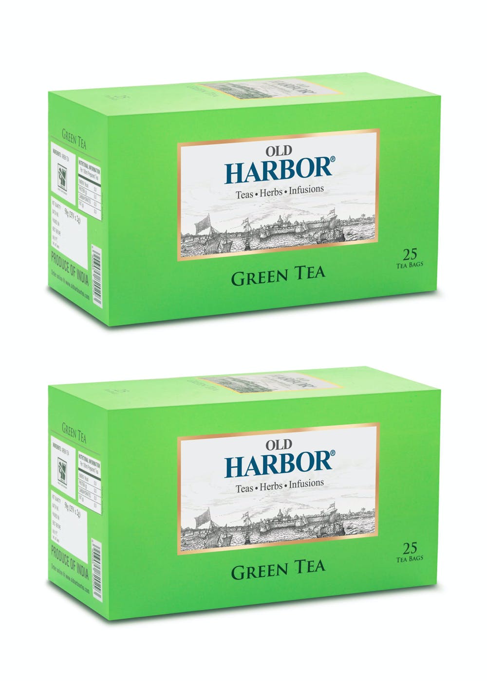 OLD HARBOR GREEN TEA 25 BAGS